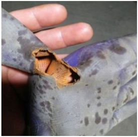 劳保浸胶手套的几种破损说明(图1)